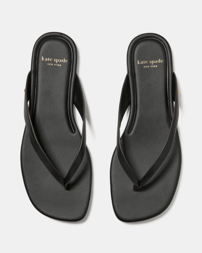 Katespade Sandie Flip Flop Sandals Black