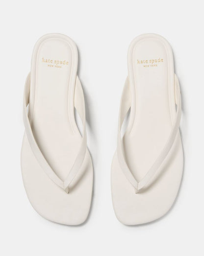 Katespade Sandie Flip Flop Sandals Cream