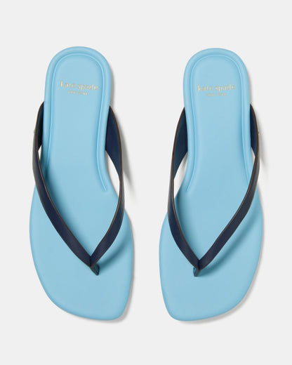 Katespade Sandie Flip Flop Sandals Captain Navy Pristine Pool