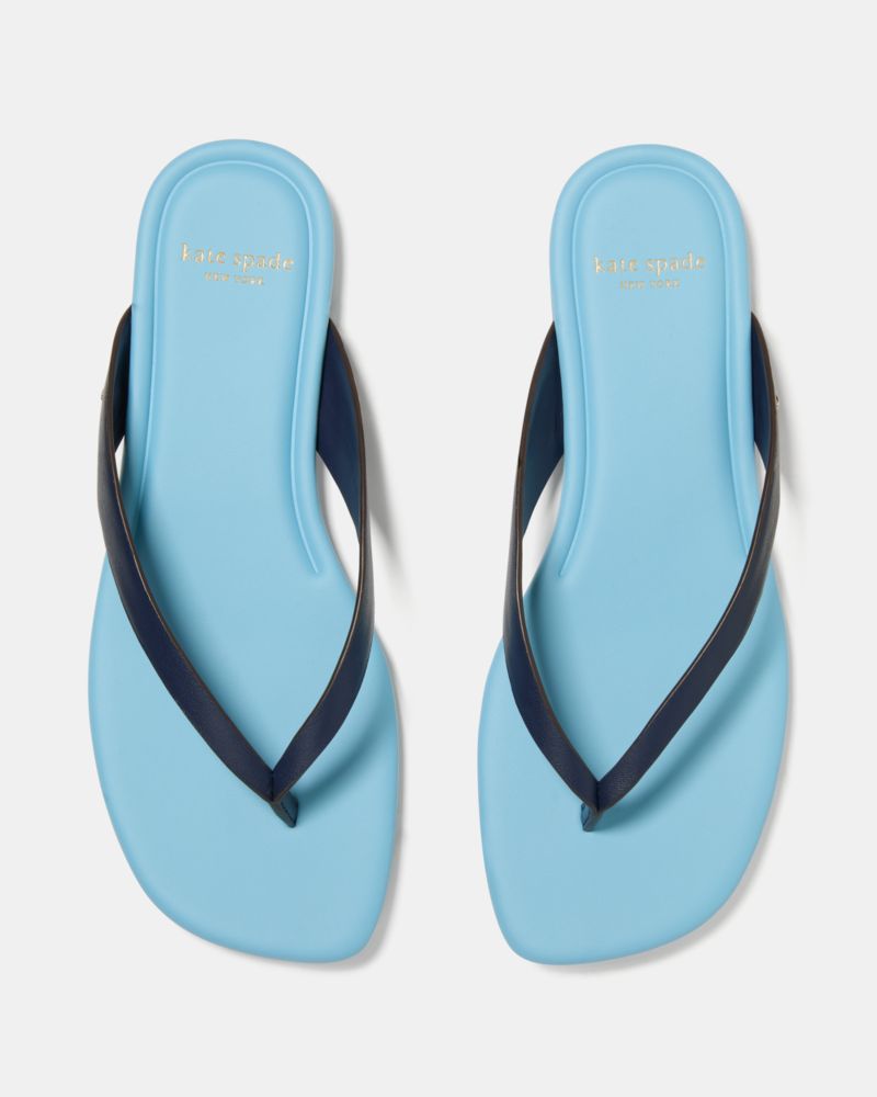 Katespade Sandie Flip Flop Sandals Captain Navy Pristine Pool