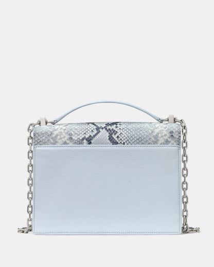KateSpade Deco Snake Embossed Chain Shoulder Bag Pale Sapphirine Multi