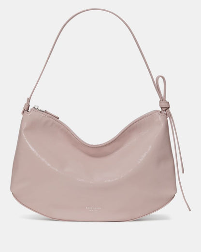 KateSpade Loop Crinkle Patent Large Shoulder Bag Morning Beach