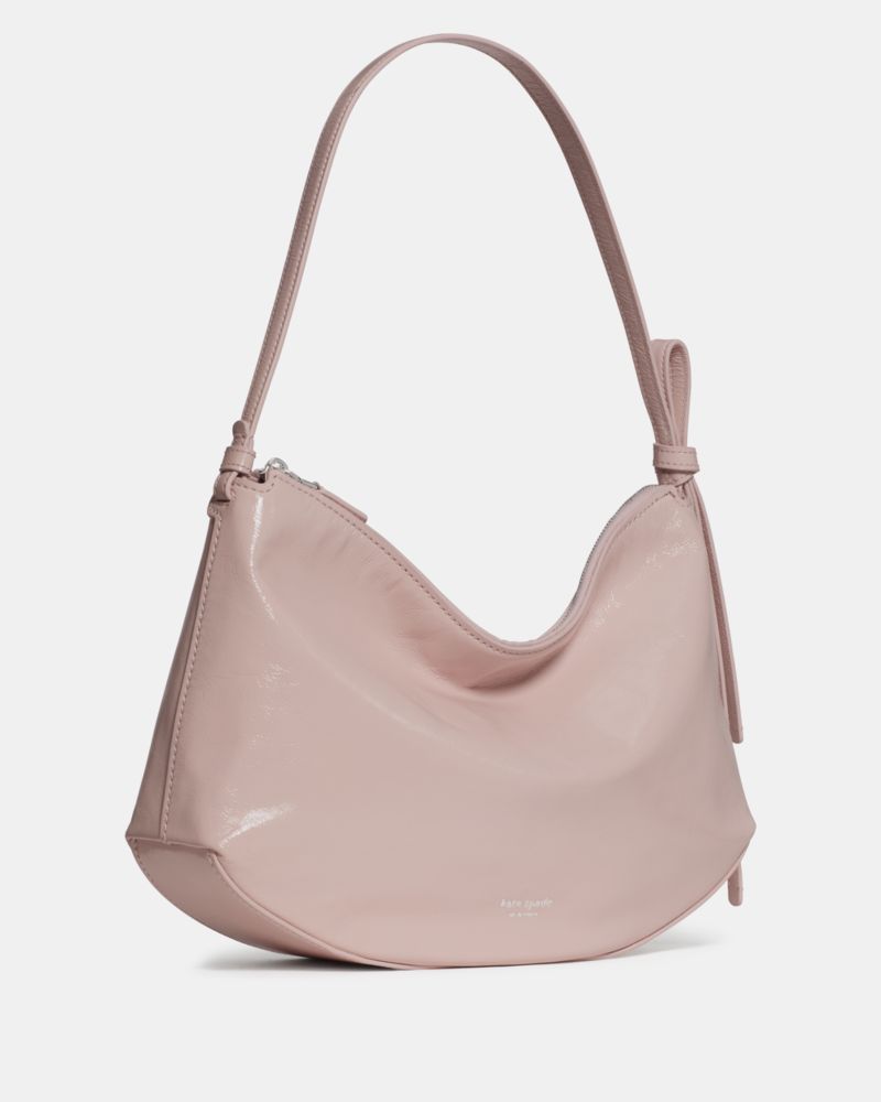 KateSpade Loop Crinkle Patent Large Shoulder Bag Morning Beach