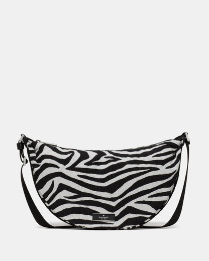 KateSpade Carter Zebra Sling Crossbody Bag Black Multi