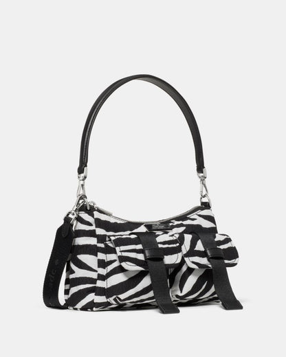 KateSpade Carter Zebra Cargo Crossbody Bag Black Multi