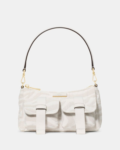 KateSpade Carter Zebra Cargo Crossbody Bag Natural Multi