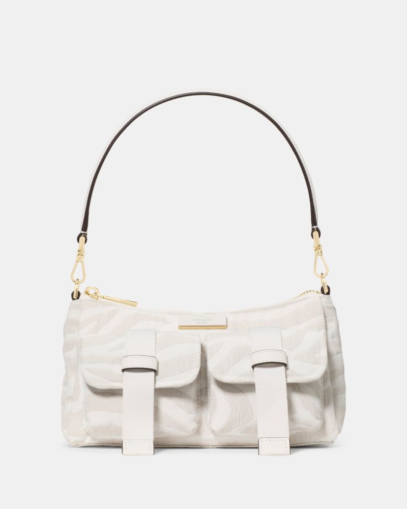 KateSpade Carter Zebra Cargo Crossbody Bag Natural Multi