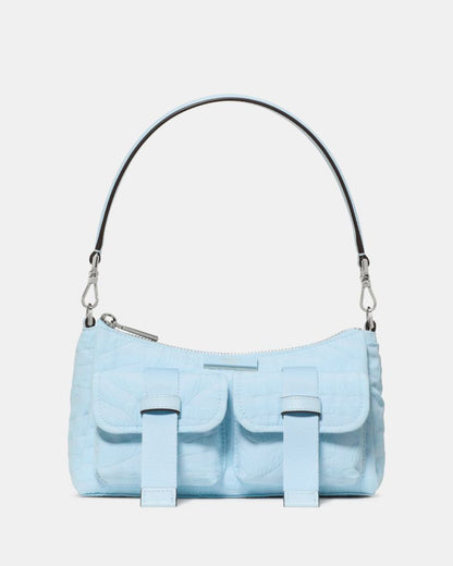 KateSpade Carter Zebra Cargo Crossbody Bag Blue Multicolor