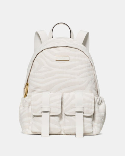 KateSpade Carter Zebra Cargo Backpack Natural Multi
