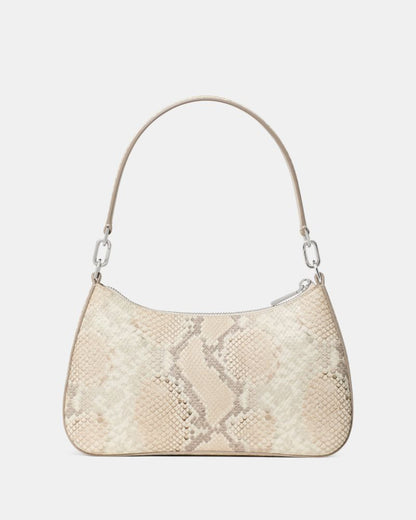 KateSpade Kayla Snake Embossed Shoulder Bag Natural Multi