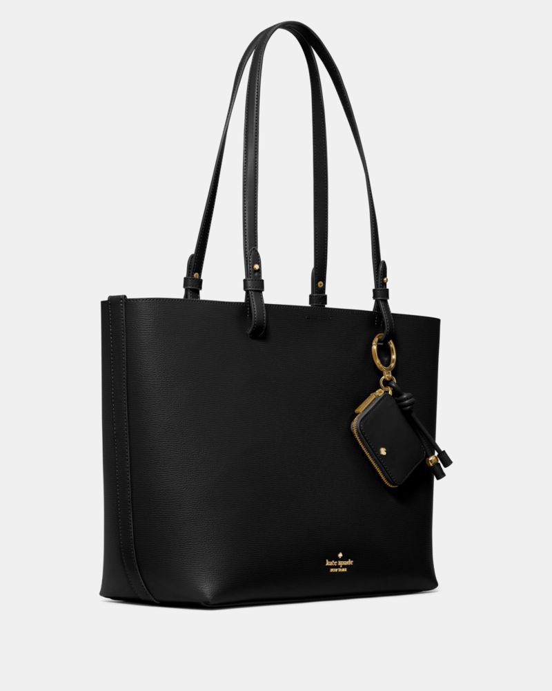 KateSpade Tessa Tote Bag With Charm Black