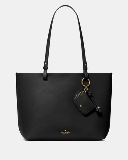 KateSpade Tessa Tote Bag With Charm Black