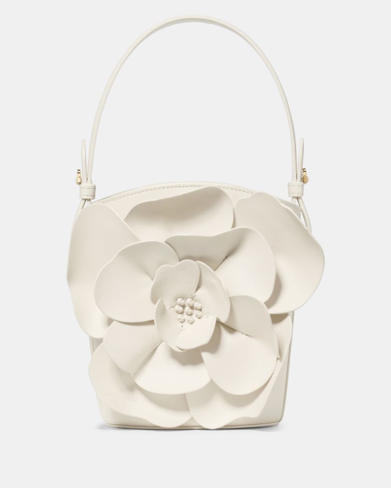 KateSpade Flora Bucket Bag Meringue