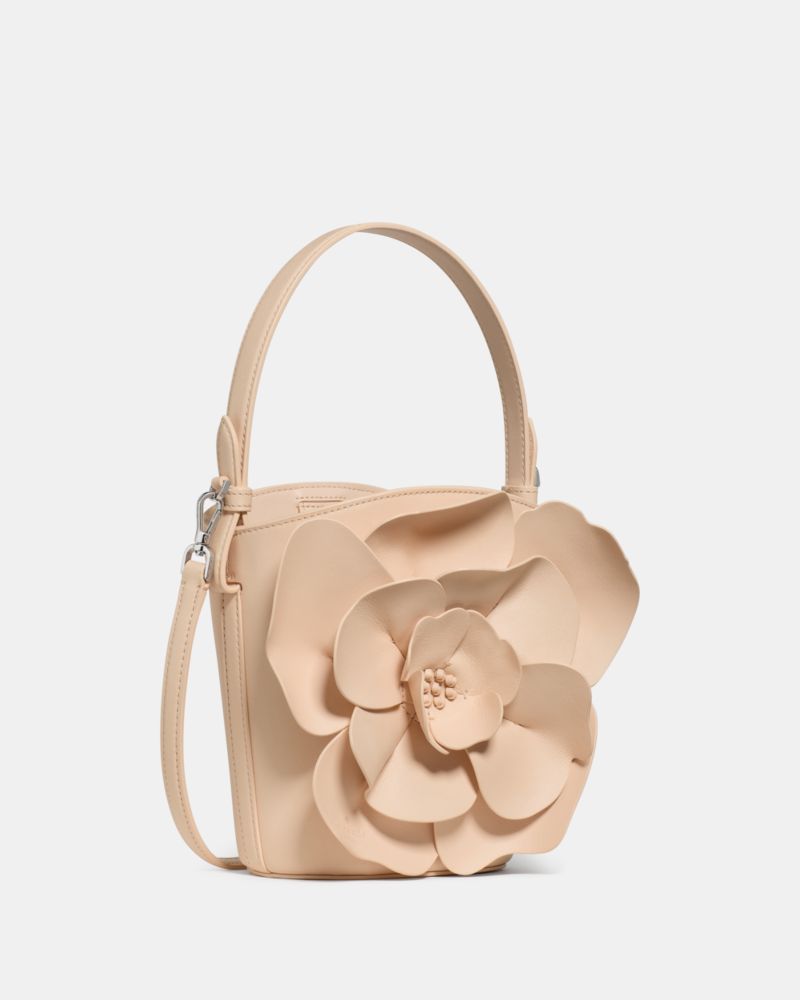 KateSpade Flora Bucket Bag Crisp Peach