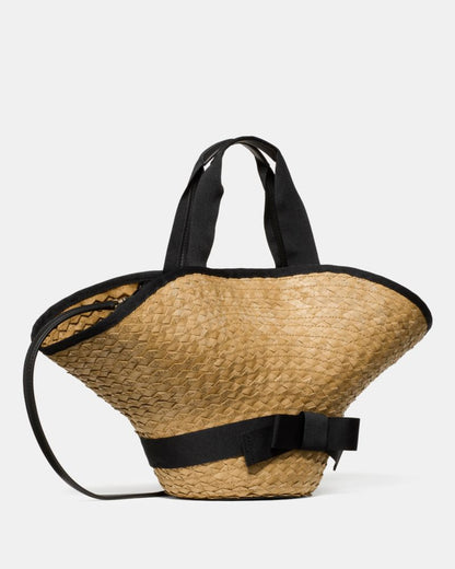 KateSpade Solei Sun Hat Bag Natural Multi