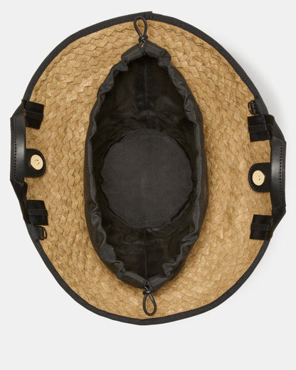 KateSpade Solei Sun Hat Bag Natural Multi