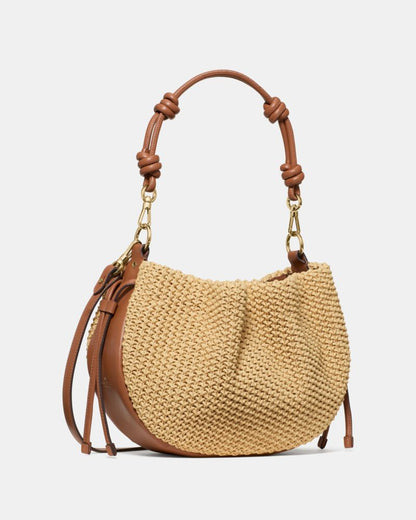 KateSpade Pinch Straw Crossbody Bag Natural Multi