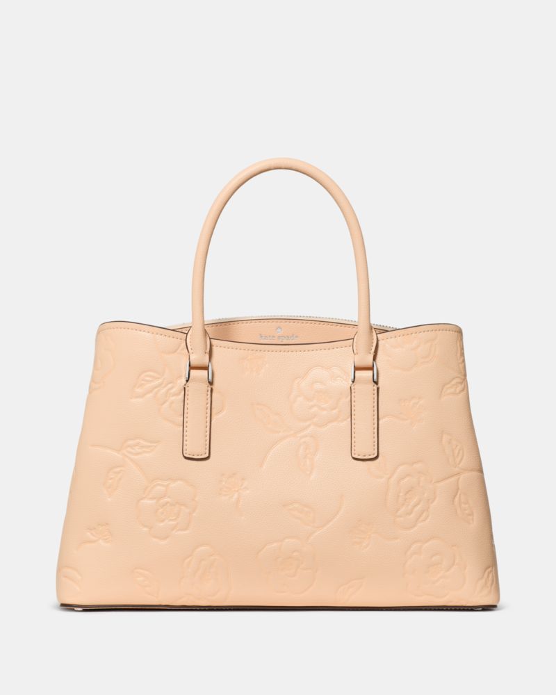 KateSpade Thompson Street Floral Satchel Bag Crisp Peach