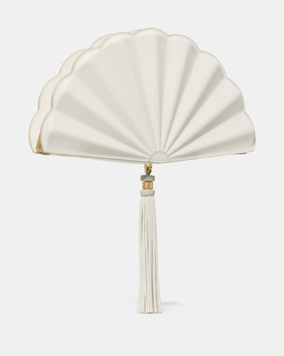 KateSpade Lotus Fan Clutch Bag Meringue
