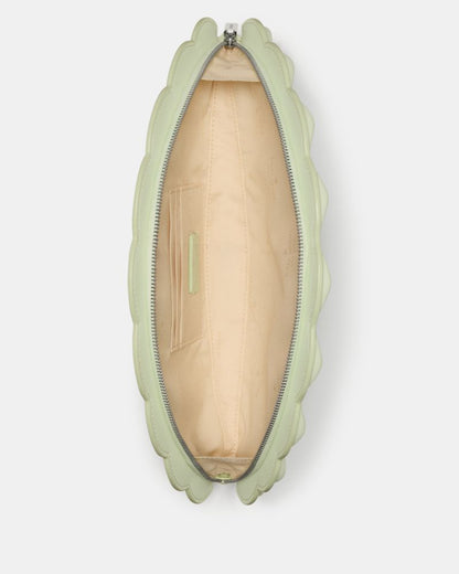 KateSpade Lotus Fan Clutch Bag Lime Frosting