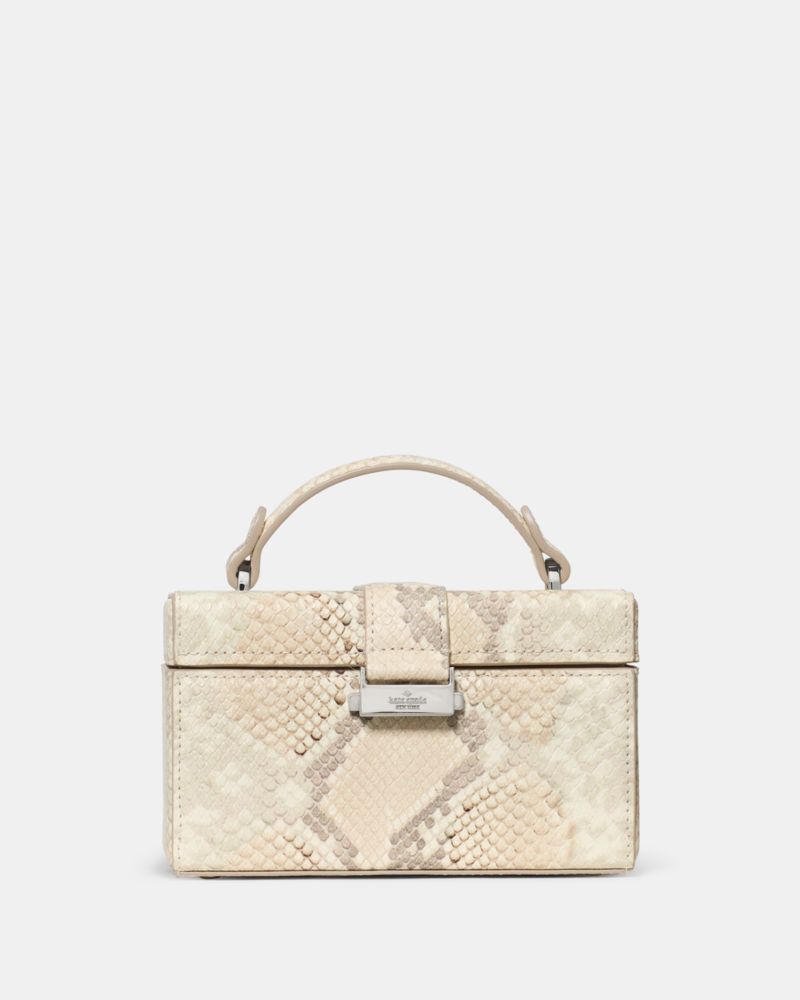 KateSpade Heirloom Snake Vanity Bag Natural Multi