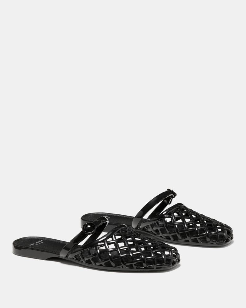 Katespade Jellyfish Mule Flat Black