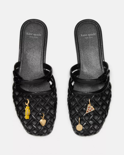 Katespade Jellyfish Mule Flat Black