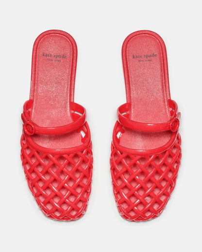 Katespade Jellyfish Mule Flat Heirloom Tomato