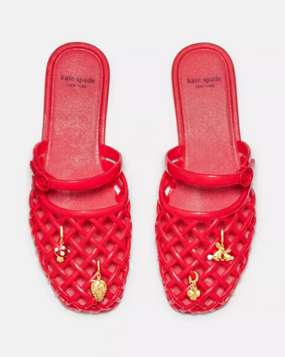 Katespade Jellyfish Mule Flat Heirloom Tomato