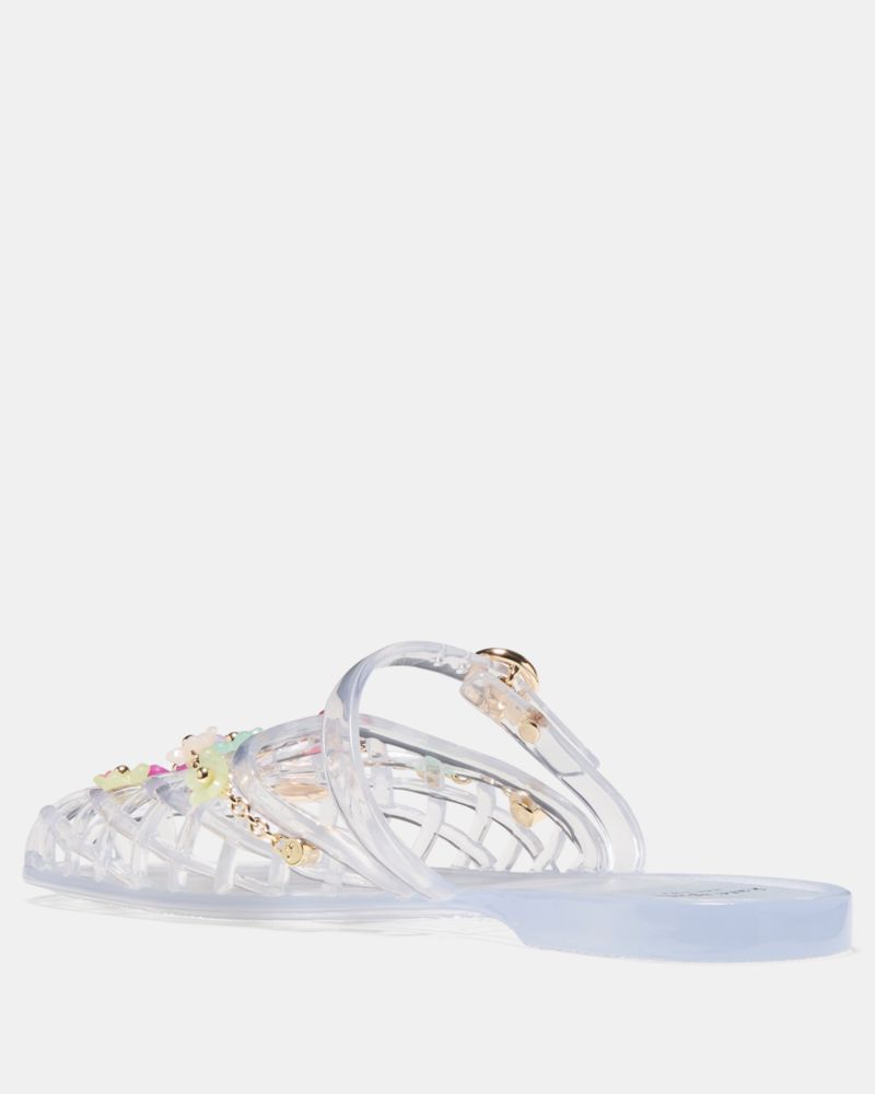 Katespade Jellyfish Mule Flat Clear Multi