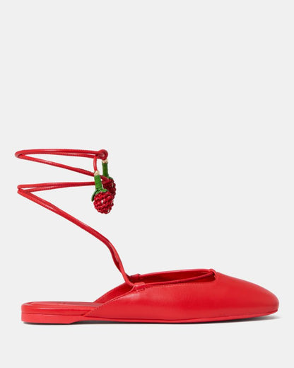 Katespade Eloise Ankle Wrap Mule Flat Heirloom Tomato