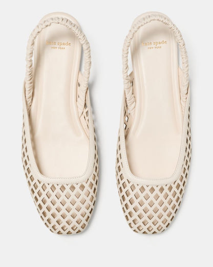 Katespade Eloise Slingback Flat Cream