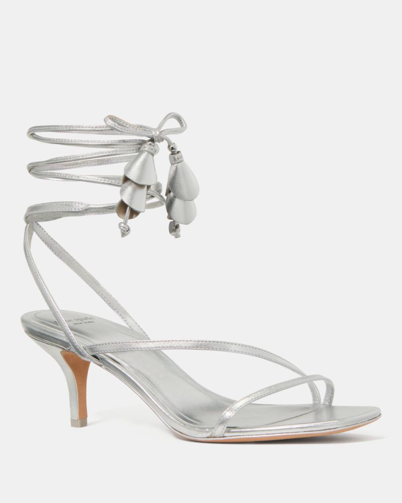 Katespade Lily High Heel Sandal Silver