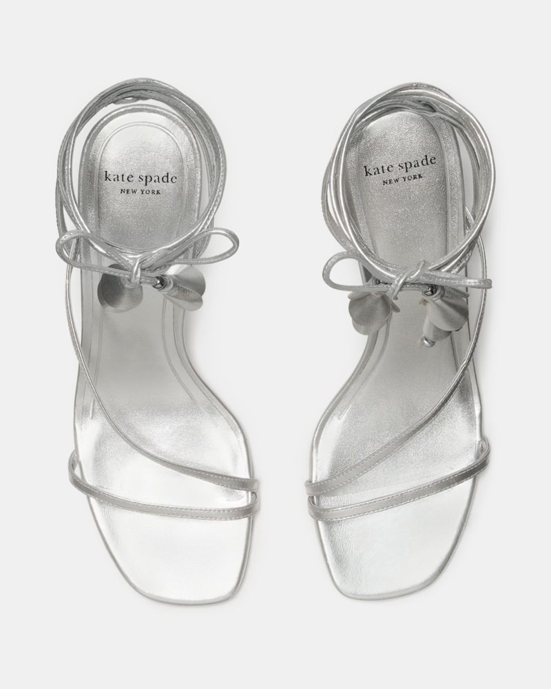 Katespade Lily High Heel Sandal Silver