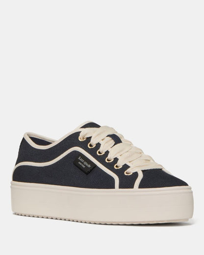 Katespade Sam Icon Platform Sneaker Captain Navy Cream