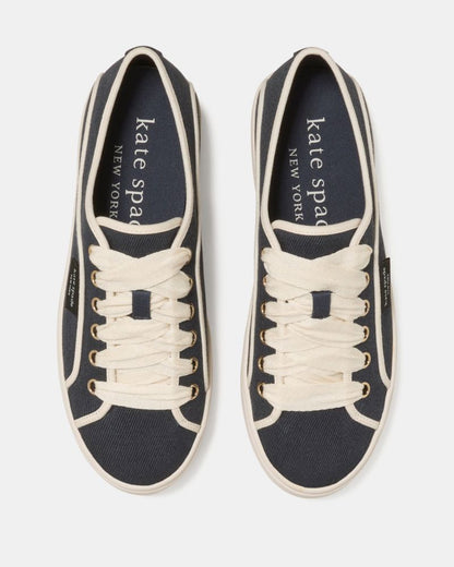 Katespade Sam Icon Platform Sneaker Captain Navy Cream