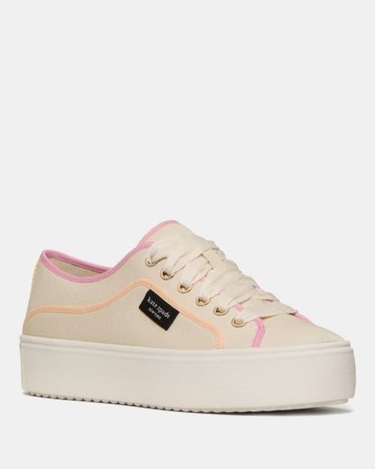 Katespade Sam Icon Platform Sneaker Natural Sunset Sand
