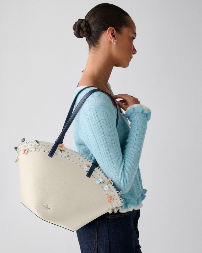 KateSpade Dahlia Large Tote Bag Meringue Multi
