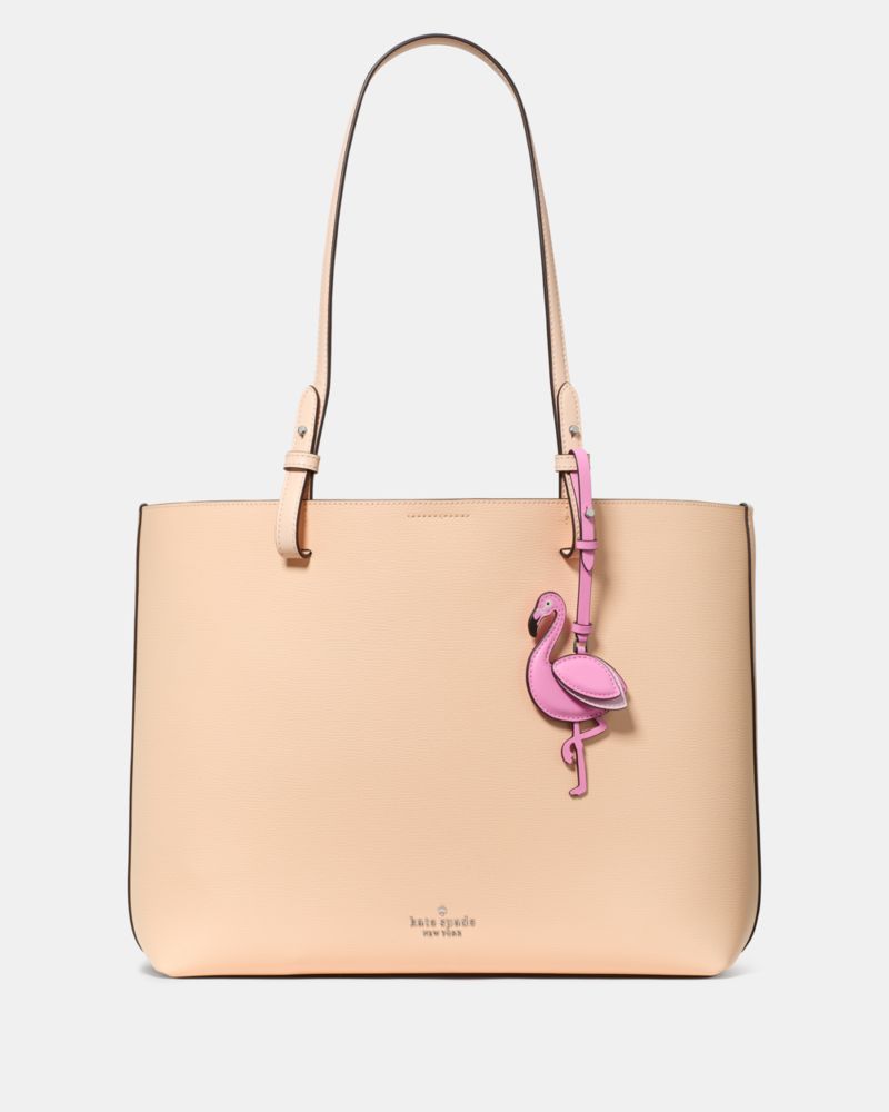 KateSpade Tessa Tote Bag With Charm Crisp Peach