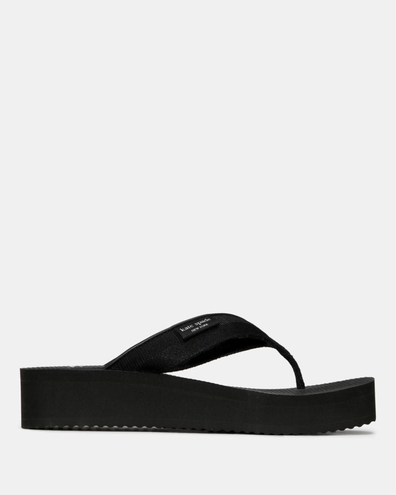Katespade Sam Icon Platform Flip Flop Sandal Black