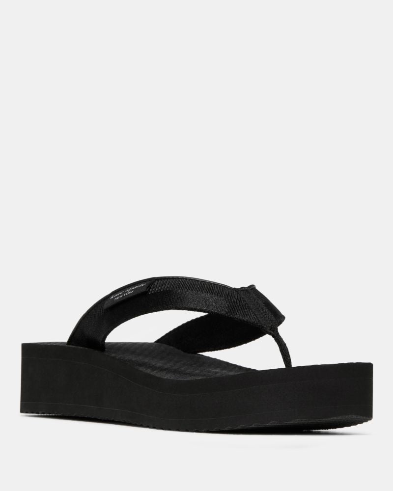 Katespade Sam Icon Platform Flip Flop Sandal Black