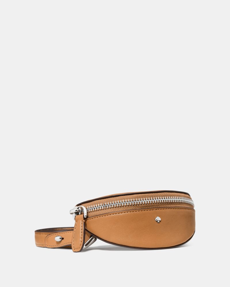 KateSpade Duo Wavy Suede Crossbody Bag Garden Soil