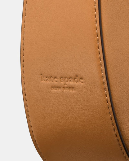 KateSpade Duo Wavy Suede Crossbody Bag Garden Soil