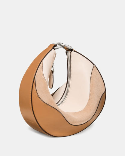 KateSpade Duo Wavy Suede Crossbody Bag Garden Soil