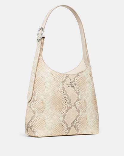 KateSpade 454 Snake Embossed Small Shoulder Bag Natural Multi