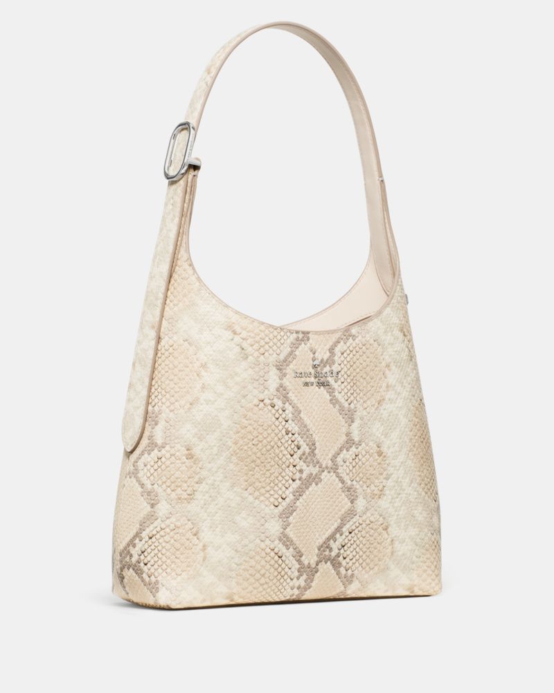 KateSpade 454 Snake Embossed Small Shoulder Bag Natural Multi