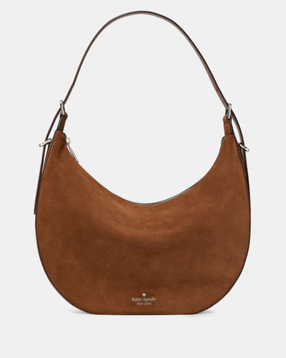 KateSpade Nova Suede Large Shoulder Bag Warm Gingerbread