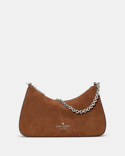 KateSpade Margot Suede Crossbody Bag Warm Gingerbread