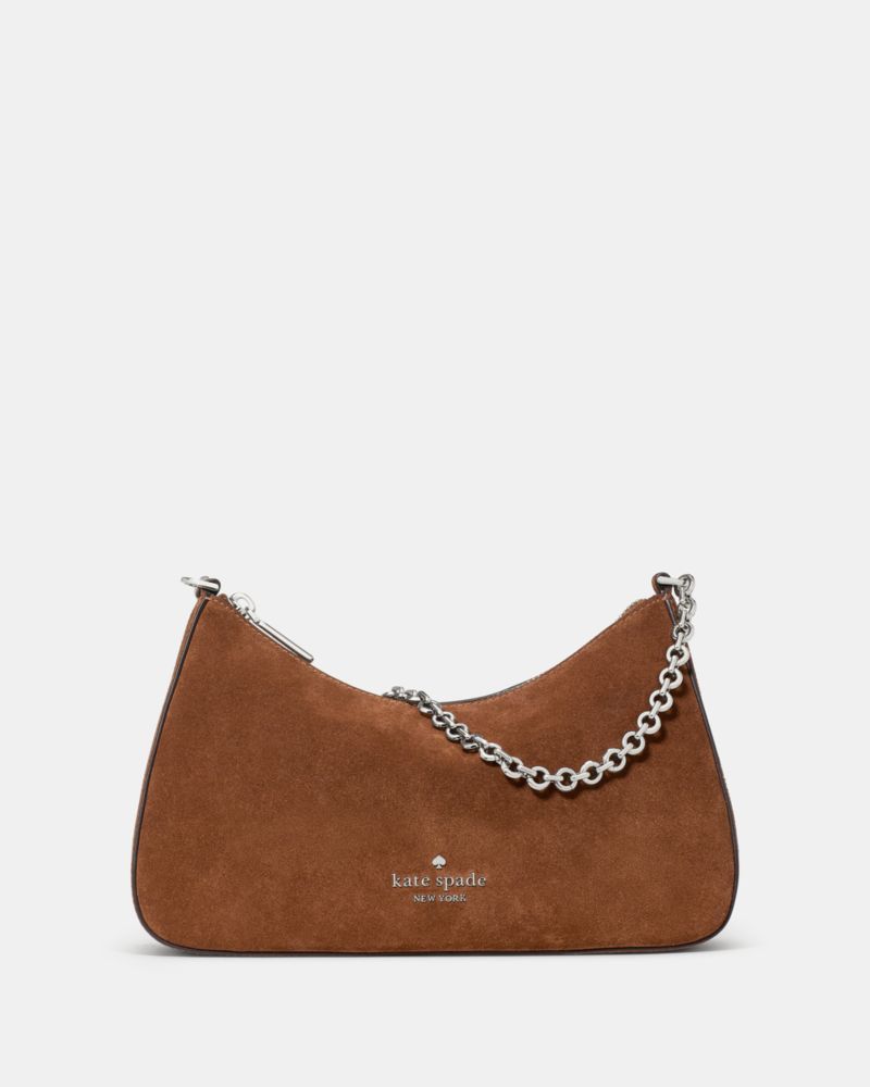 KateSpade Margot Suede Crossbody Bag Warm Gingerbread