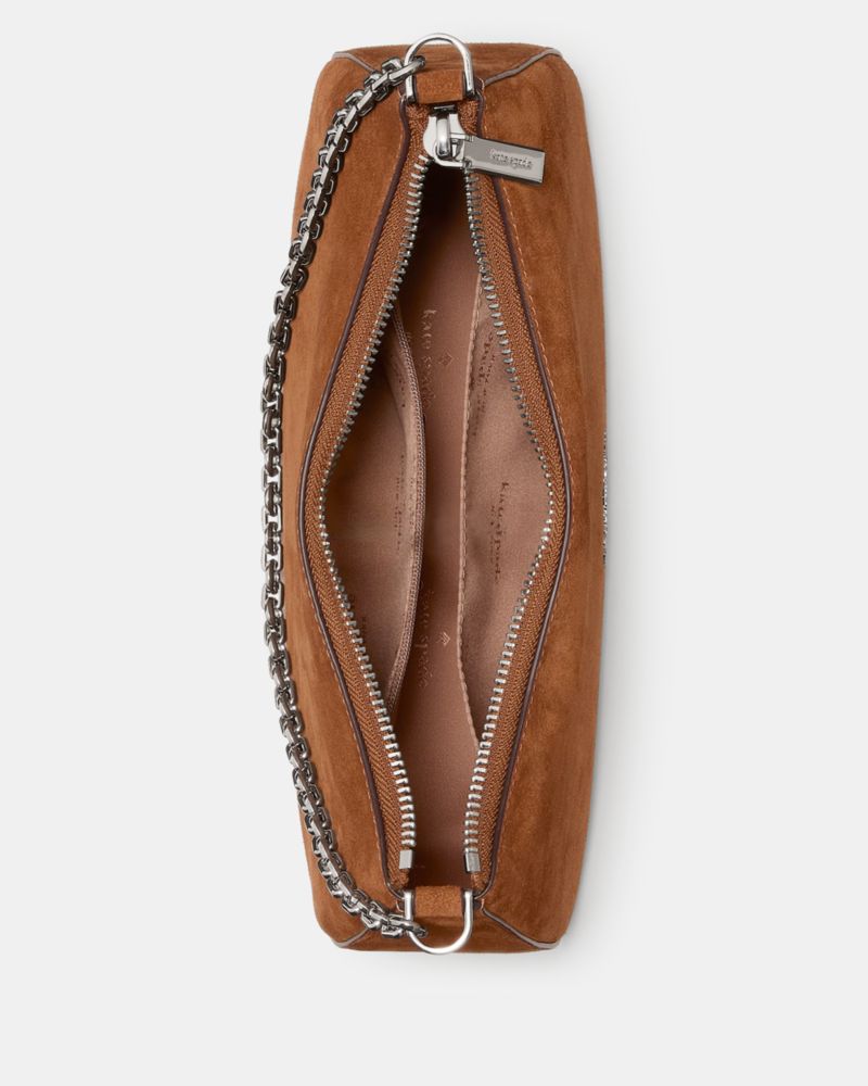 KateSpade Margot Suede Crossbody Bag Warm Gingerbread
